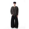 51 Hip-Hop American Style Loose Casual Knitwear for Men, Autumn Trendy Brand Oversize Relaxed Vintage Sweater