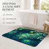 Koi Fish Anime Floor Mat Cozy Minimalist Flannel Area Rug Anti-Slip Washable Bedroom Living Room Decor