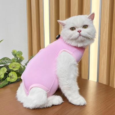 D5 Dog Cat Vest  Pet Shirt Cats Surgery Recovery Suit Small Medium Soft Pajama After Surgery Wear Recovery Clothes Anti Licking