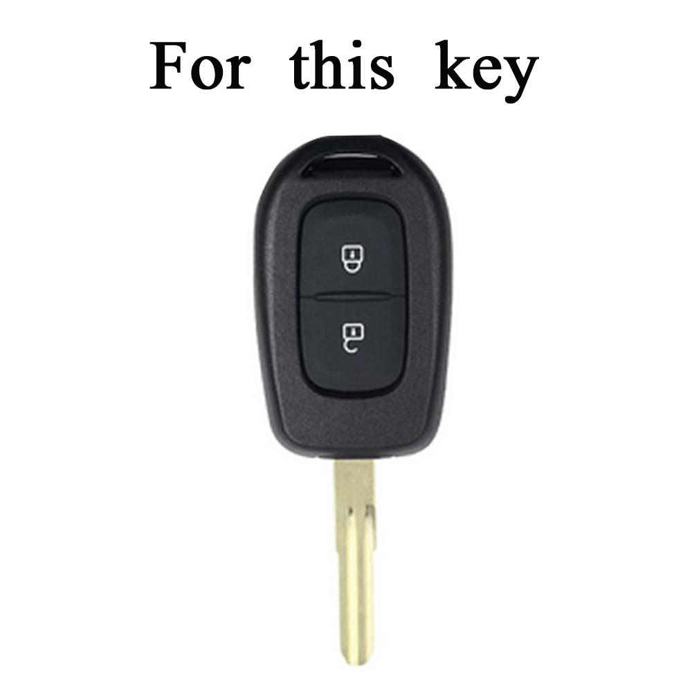 2 Button TPU Car Remote Key Fob Cover for Renault Kwid Traffic Symbol for Dacia Sandero Logan Duster 2016 2017 2018 Case Shell
