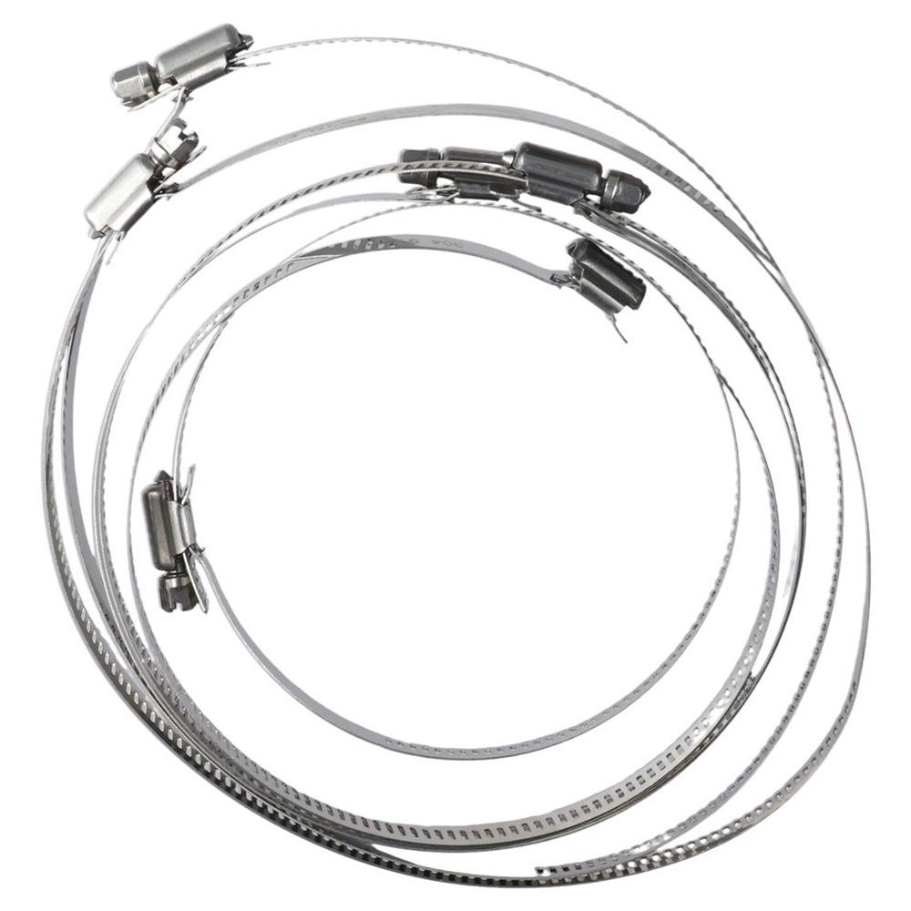 

6 шт., набор хомутов для шланга 4/5/6 дюйма, диапазон 91–165 мм, зажим для топливопровода, автомобильное и механическое применение