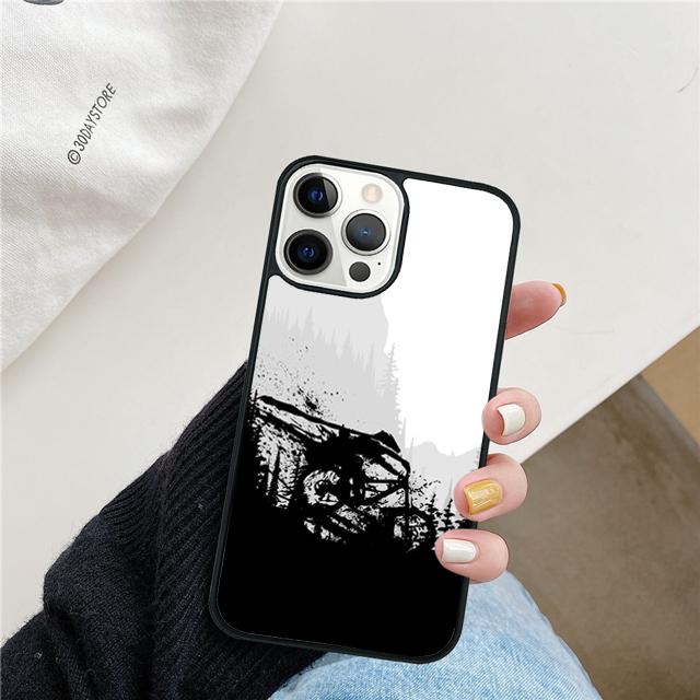 Mountain Bike Cycling Coque Shell For iPhone 17 Air 15 16 14 13 12 Pro Max 11 Pro Max Plus Phone Case Cover