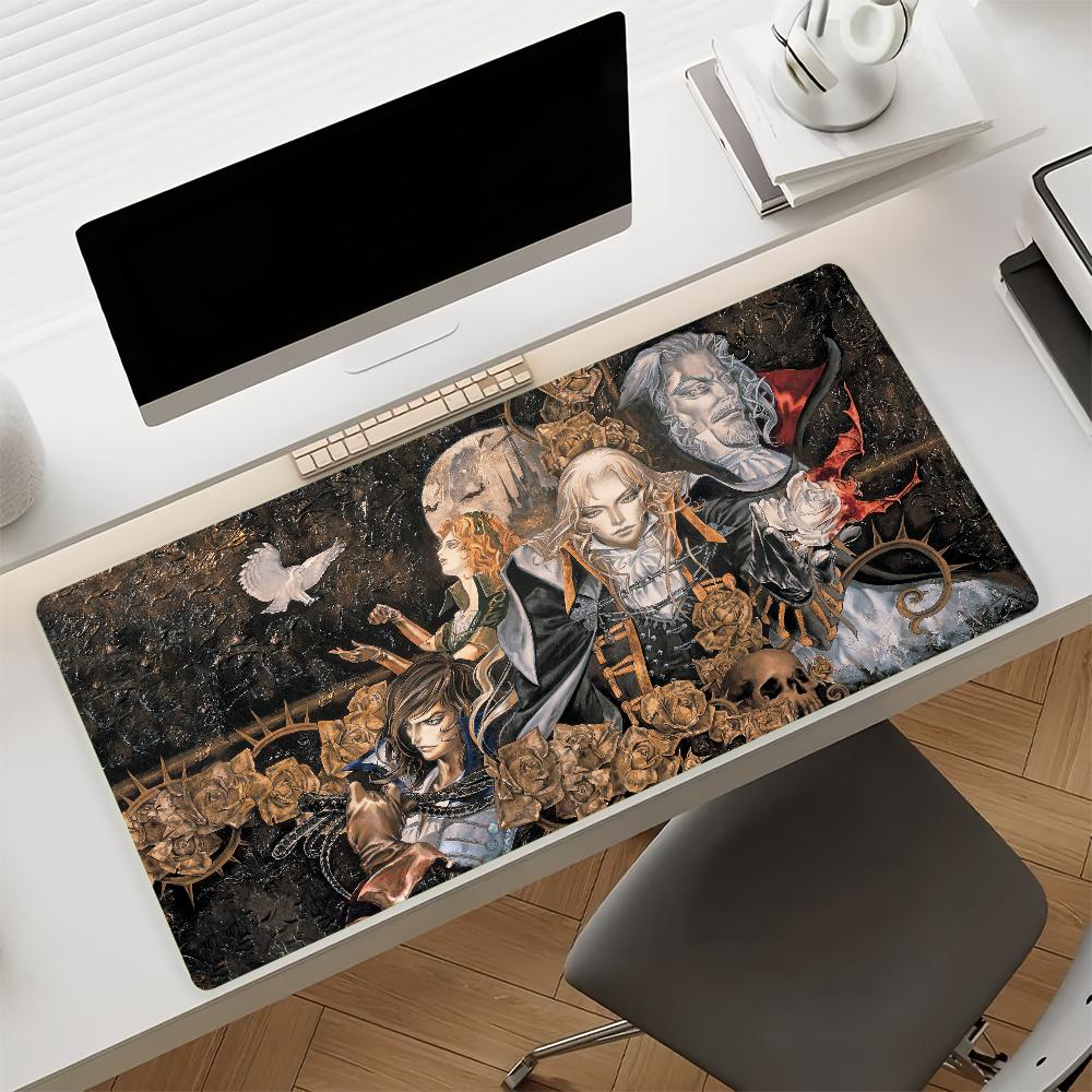 Game CCastlevania Mouse Pad Nonslip Locking Edge DeskMat PC Laptop Accessories Rubber Office Keyboard Large Game