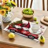 1PC Christmas Gnome Placemats Linen Table Mats for Party Dining Decor Non-Slip Heat-Resistant Kitchen Dinner Table Mats