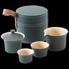 Elegant Portable Ceramic Travel Tea Set