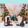 Creative Rustic American Christmas Gnome Doll Decor With Knitted Hat And Tree