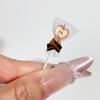 6Pcs Fruit Lollipop Model Decoration 1:12 Dollhouse Miniature Candy Diy Accessories Kitchen Food And Play Toys Photography Props