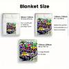 Street Art Graffiti 2D Flat Pattern Flannel Blanket High quality All Seasons Warmth and Comfort Perfect for Christmas Gifts.MMT0918319