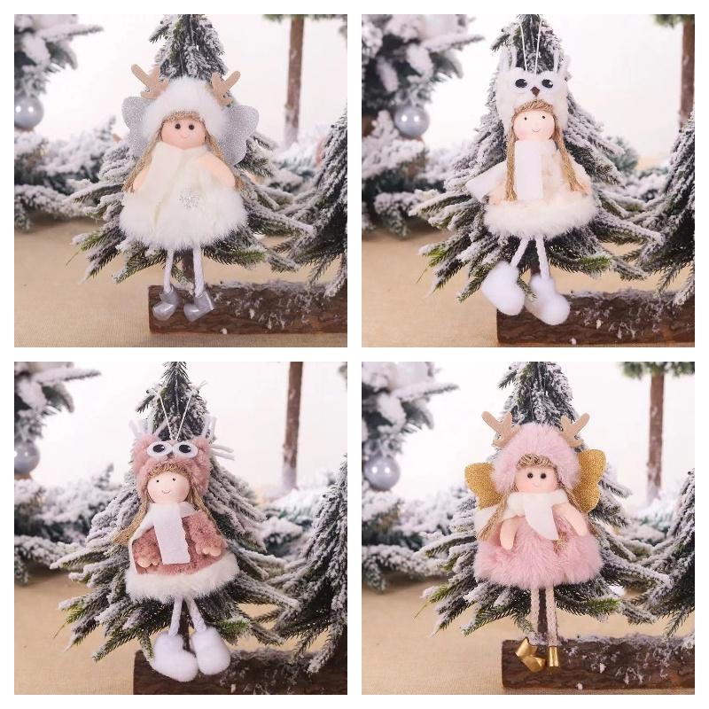 Creative Christmas Plush Angel Ornament For Children Cute Doll Gift For Christmas Tree Decoration