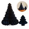 2 ks Papírová vánoční stromková dekorace 3D voštinové stromy Stolní středová dekorace Sváteční domácí dekorace pro párty potřeby