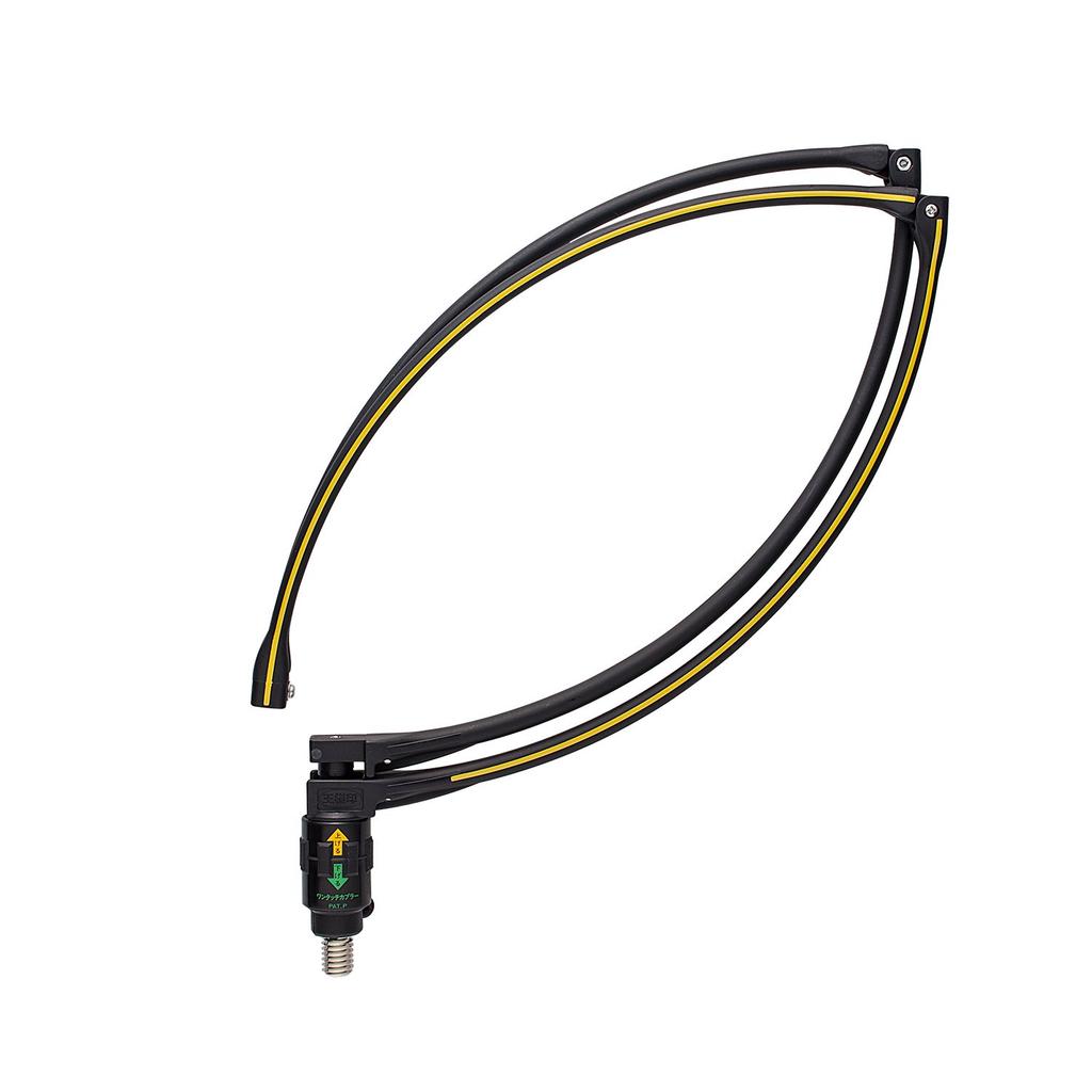 Daiichi Seiko Landing Carbon Fiber Landing Net with Black Net, Coupler, 45cm, 13113,