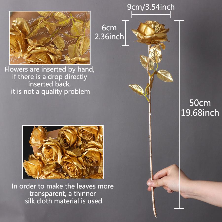 

Искусственные цветы золотой