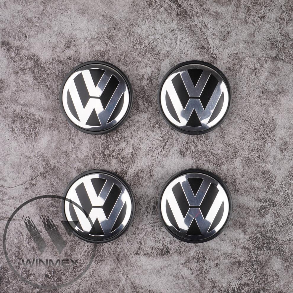 Set of 4 Volkswagen Wheel Centre Alloy Hub Wheel Caps Badges 56mm