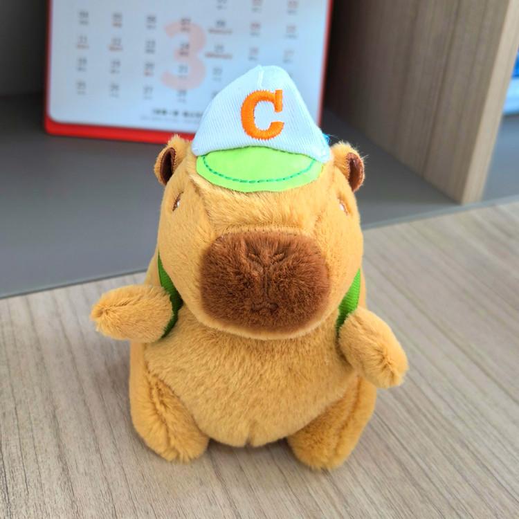 peluches Capybara Plush Keychain Bag Pendant Hanging Decoration Cute Stuffed Doll Toy Desktop Doll Ornament Car Keyring Kid Gift