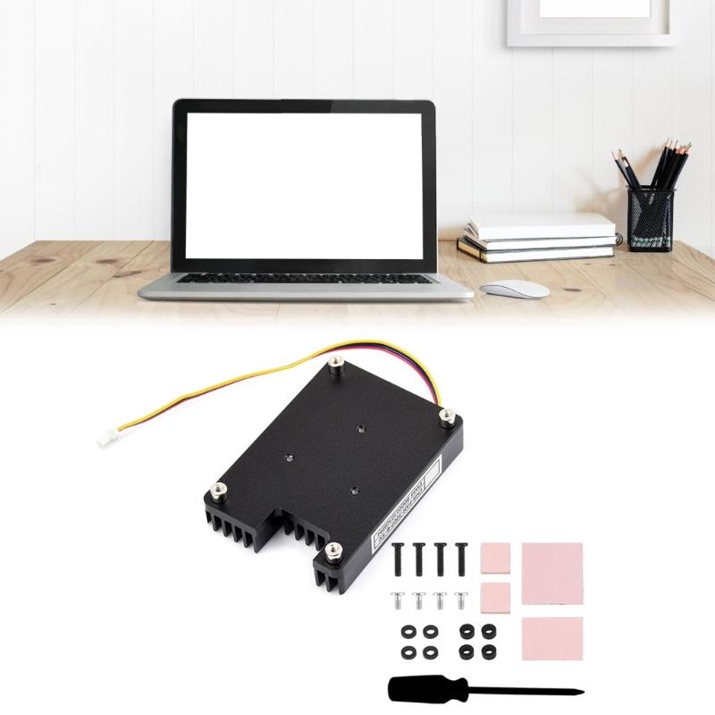 Brushless CPU Cooling Fan With Aluminum Heatsink Low Noise Radiator Heat Dissipation Fan For CM5 Development Board