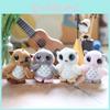 Plush Owl Keychain With Soft Short Pile For Cute Bag Decoration And Gift