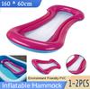 1-2PCS Inflatable Hammock Rose Red Color 160 X 60cm Foldable Inflatable Hammock Back Floating Row Air Bed