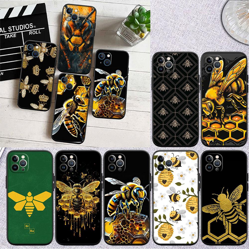 PP6 Art Bees Cartoon Soft Shell Phone Case for Samsung Galaxy Note 10 20 S23 S24 S25 Ultra FE Plus Edge Lite A02S A35 A07 A17