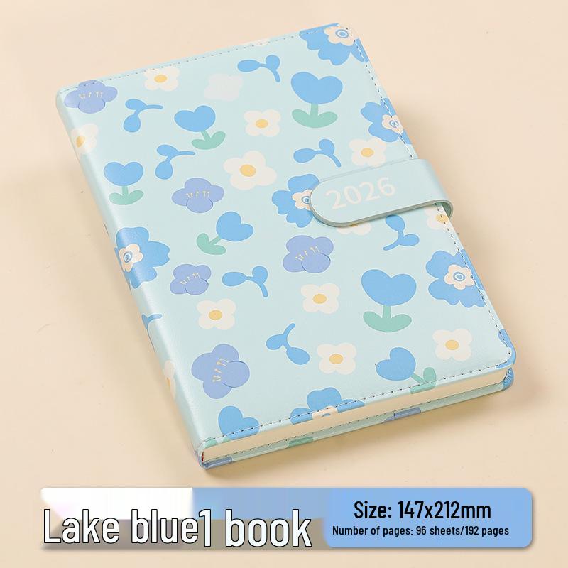 2026 Floral Agenda: Daily Planner & Weekly Calendar Notebook for Time Management Efficiency