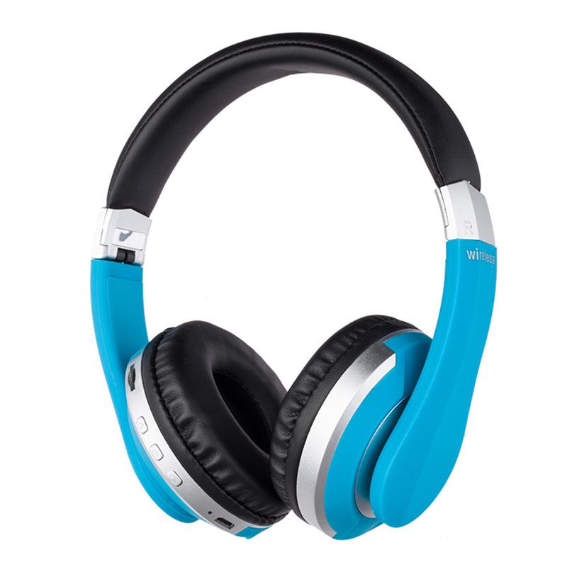 

New MH7 Bluetooth 5.3 Stereo Headset with Card Slot, Universal Compatibility & Long Battery Life for Mobile Phones синій