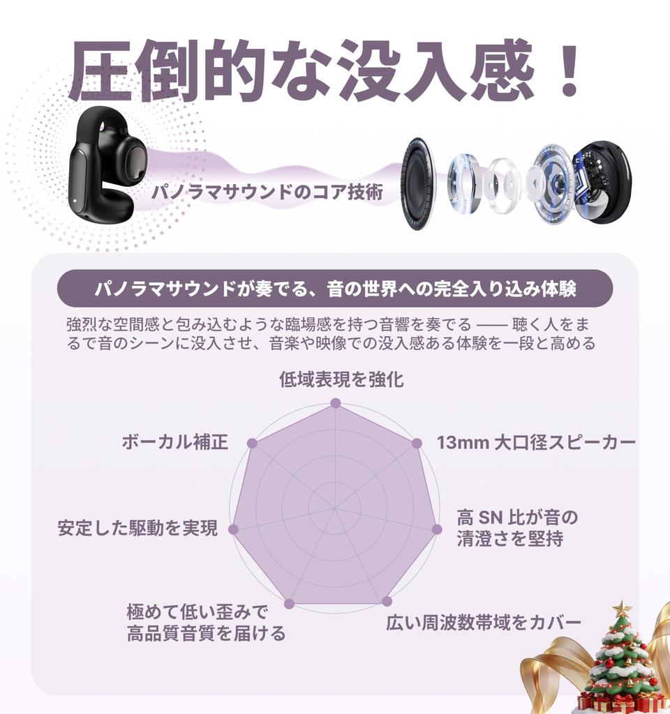 Hmusic the While Doing Other Bluetooth Ear Cuff Wireless Earphones Audio X Open Ear Ear Completely Wireless with Design for Ear Sound Leak Noise