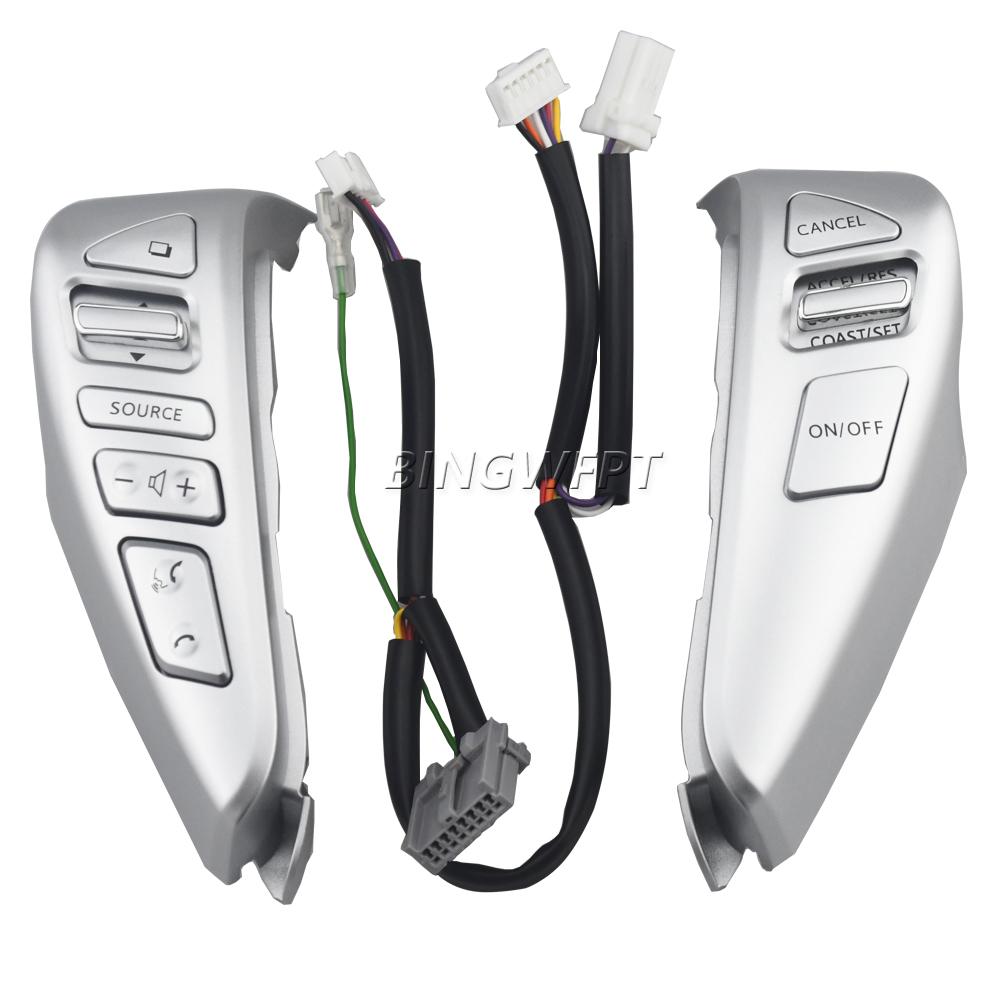 STEERING WHEEL CRUISE CONTROL BLUETOOTH SWITCH WITH CABLE for NISSAN TIIDA SENTRA SUNNY Livina ALMERA CUBE VERSA NOTE 13-15
