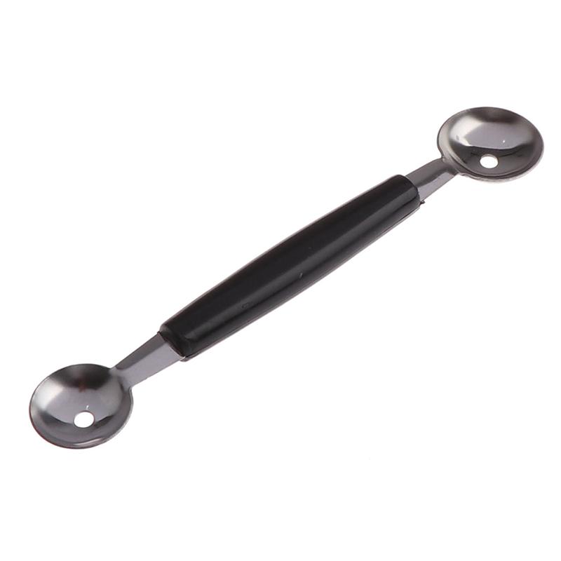 Kitchen Stainless Steal Double Ended Melon Ball Scoop Fruit Ice Cream Scooper