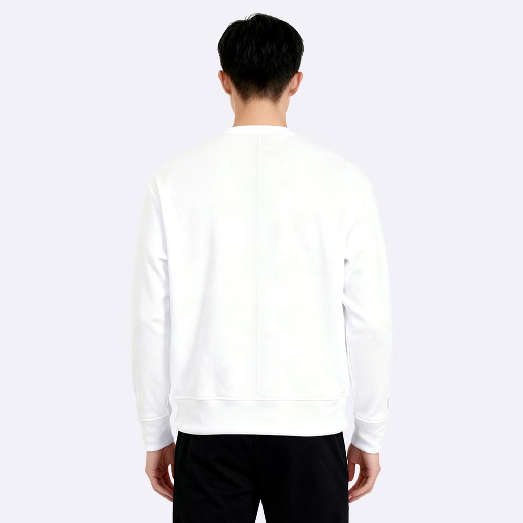 Under Armour Solid Knit Crew Neck Casual Sport Sweatshirt Men Tops White 1377172-100