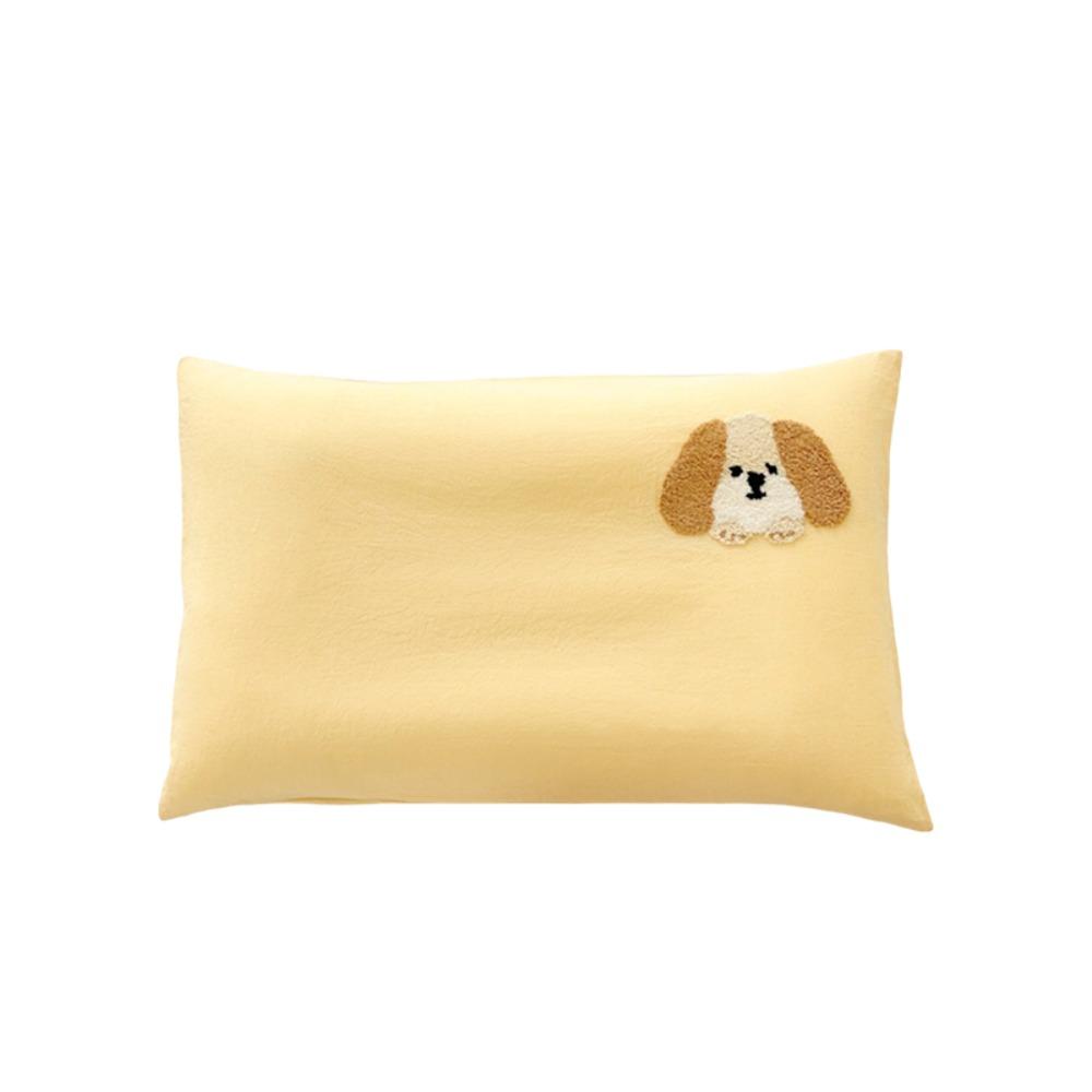 Breathable Single Pillowcase Pure Cotton Pillowslip Cartoon Dog Pattern Student Pillowcase Bedroom