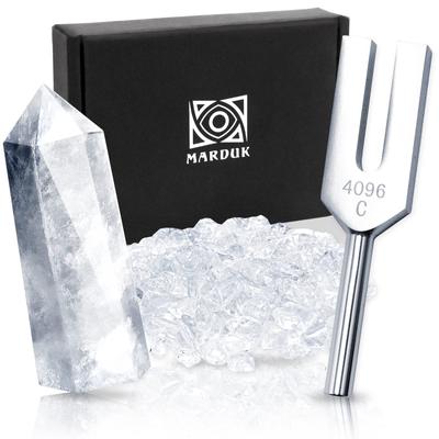 By MARDUK Tuning Fork Crystal Tuner 4096hz Crystal Sazare Tarot Card Oracle Card Purification Set [Recommended Healers]
