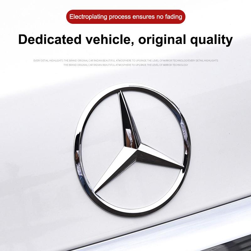 3D Car Front Hood Emblem Bonnet Sticker Rear Trunk Badge Decal For Mercedes Benz AMG E S C A B Class GLE GLS CLA CLE GLC CLS GLA BJ1