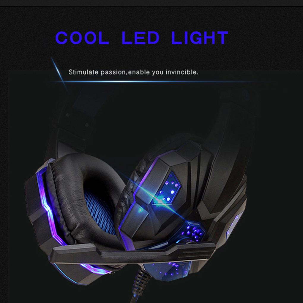 Gaming Headphone Computer Game Console Stereo Surround Sound 3 .5mm Wired