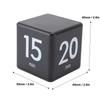 Schwerkraftsensor Flip Timer Schwarzer Roter Würfel Timer Countdown Timer Kochen Lernen Training Büro