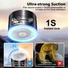 Magnetic 360 Rotation Metal Mobile Phone Holder Universal Bracket Folding Shaft Design Suction Cup Stable Anti Fall