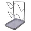 MXLA Pot Lid Stand Wide Base Support Large Lids Thick Cutting Boards