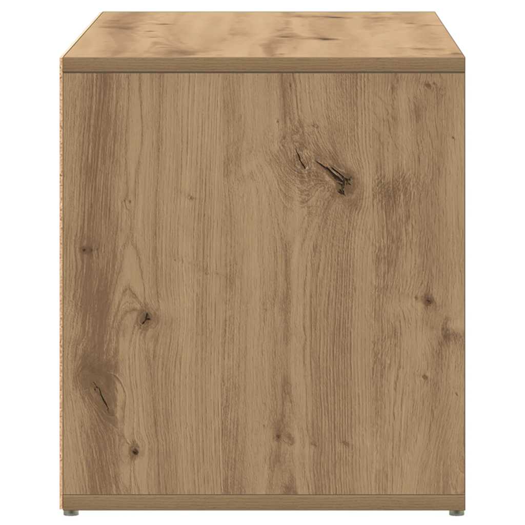 Vidaxl Ławka Do Holu 80X40X45 Cm Dąb Rzemieślniczy Drewno Klejone