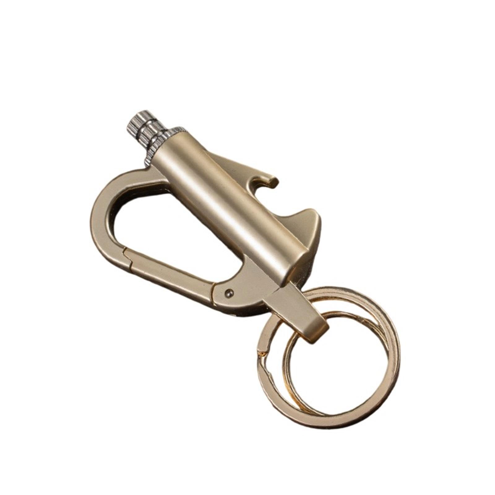 

Многофункциональный брелок с 10 000 спичек, Персонализированная керосиновая зажигалка, Подвеска-открывашка для пива, Водонепроницаемая зажигалка One Size золотой