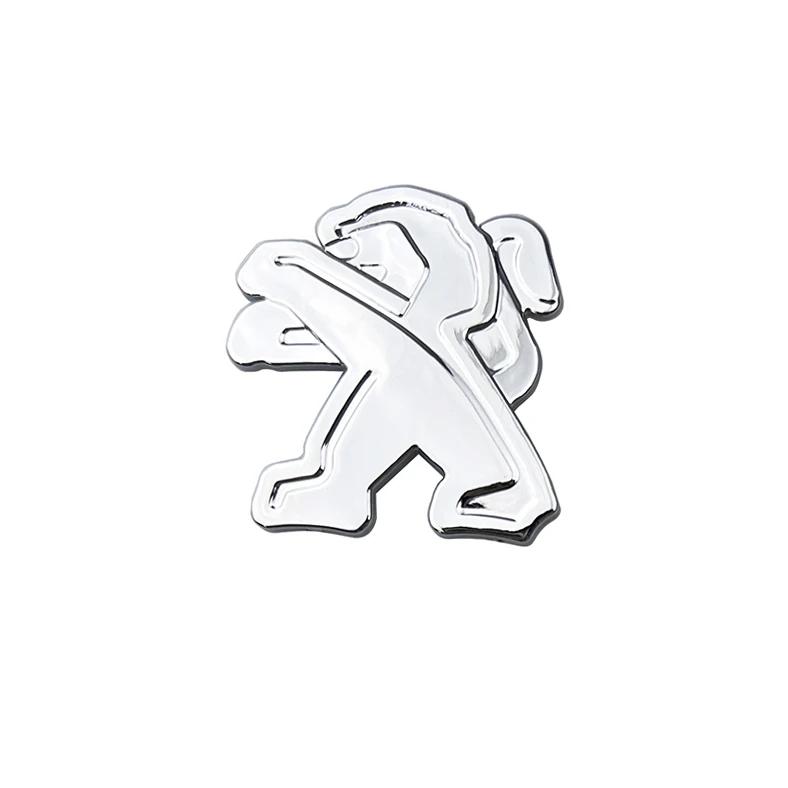3.2x3.35cm Plastic Car Steering Wheel Center Overlay Sticker for Peugeot 308 307 408 208 508 3008 2008 5008 Emblem Accessories