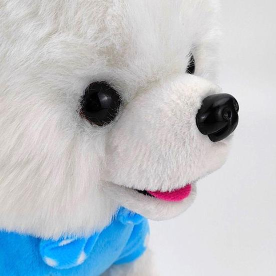 Yousheng Kinder Elektrisches Plüschhund-Spielzeug mit Leine Interaktiv Bellend Nickend Beweglicher Schwanz Laufender Welpe Plüschtier Kleinkinder Pädagogische Simulation Stofftier