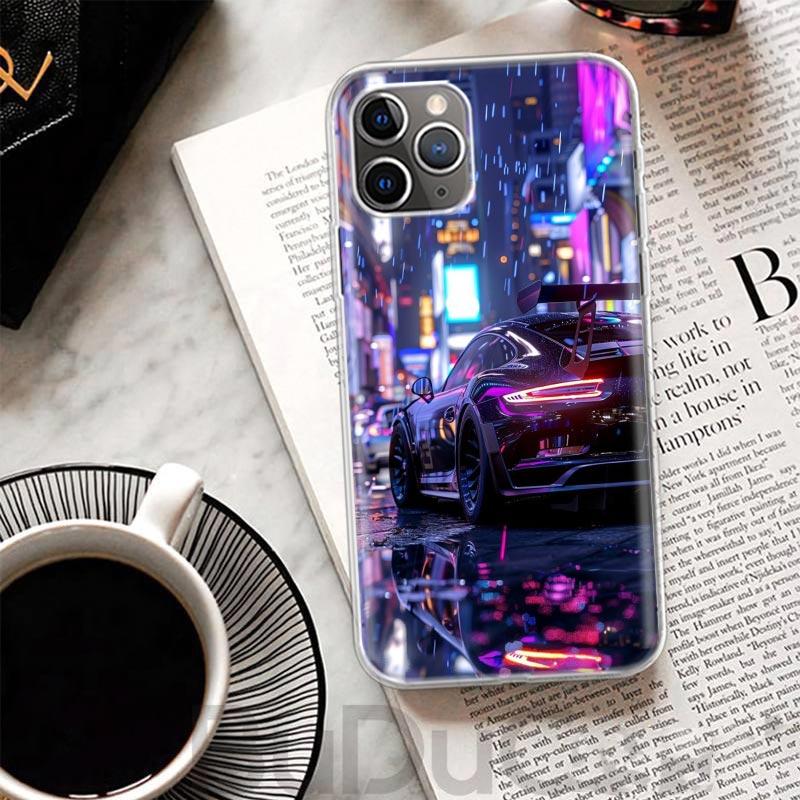 

Cool Male Men Sports Cars Cover For iPhone 16 15 Pro Max 14 Plus 13 12 Mini 11 Apple Phone Case X XS XR 7 8 + Art Print Shell iPhone 12 Mini