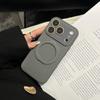 Applicable to iPhone17ProMAX mobile phone case corrugated rotating magnetic suction bracket Apple 16 crystal large window soft case