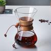 Shangqi Glass Pour Over Coffee Pot with Wooden Handle