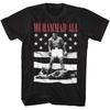 Muhammad Ali Boxing Sonny Liston Black White Stars Stripes Men T Shirt