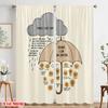 2pcs 2D flat printing Drapes Things I Can Control Learn From Mistakes Polyester Without Electricity Party Decorations for Room