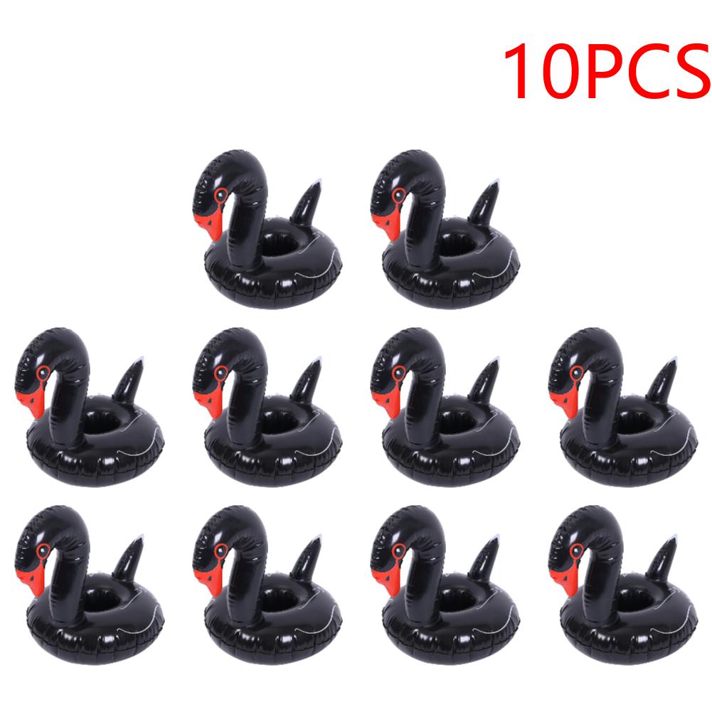 Inflatable Cup Holder PVC Swan Beverage Glass Holder Portable Water Inflatable Coasters for Holiday Birthday Party
