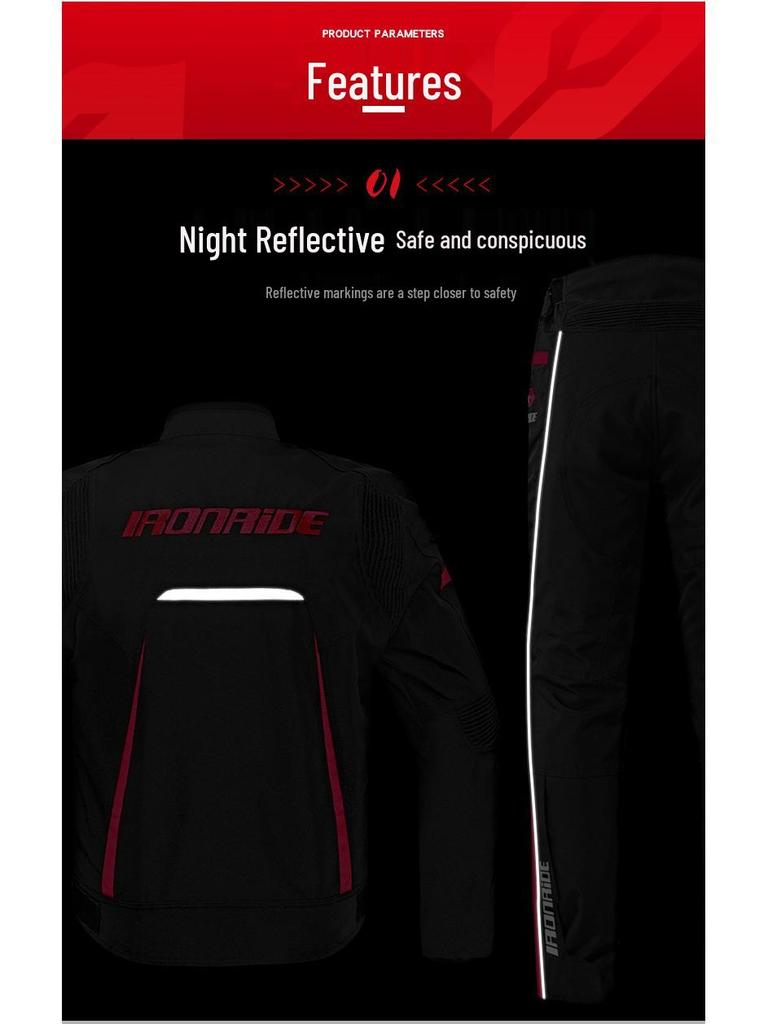 All-Season Breathable Waterproof Motorcycle Riding Suit Set