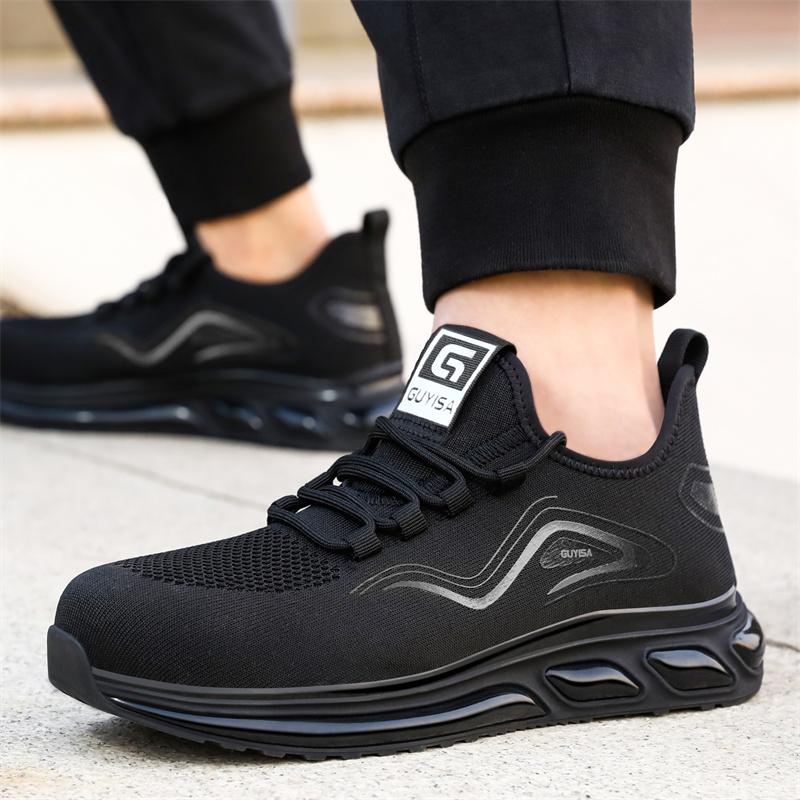 Pracovní tenisky Pánské bezpečnostní obuv Stavebnictví Ocelová špička Pracovní obuv Bezpečnostní boty Pánská obuv Proti propíchnutí Pracovní Léto Kevlar