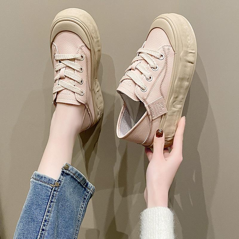Little white shoes women's shoes 2024 new spring board shoes versatile casual autumn autumn and winter dad sports single shoes women