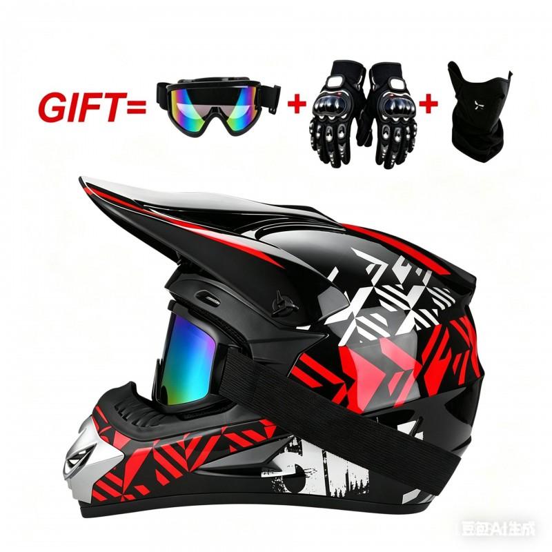 Full Face Mountain Bike Helmet Downhill Cycling ATV Dirt Youth Adult ABS Safety Gear