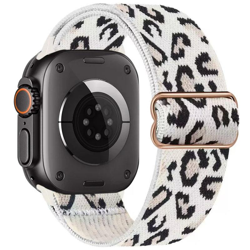Elastic Nylon Loop Strap For Apple Watch Ultra 3/2/1 49mm 11 10 46mm 42mm Bracelet Wristband iWatch 9 8 7 6 5 4 SE 45/41/44/40mm